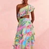 Farm Rio Beach Vibe Layered Skirt