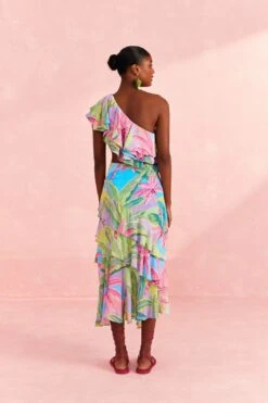 Farm Rio Beach Vibe Layered Skirt -Colorful Wear Store 309204 04