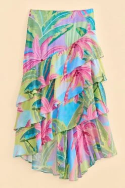 Farm Rio Beach Vibe Layered Skirt -Colorful Wear Store 309204 06