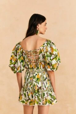 Farm Rio Off-White Fruit Orchard Mini Skirt -Colorful Wear Store 309205 04