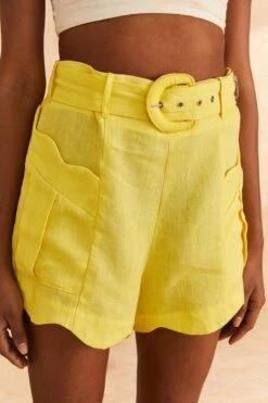 Farm Rio Bright Yellow Shorts -Colorful Wear Store 309212 03