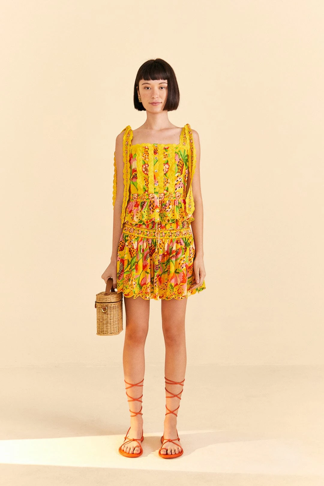 Farm Rio Yellow Fruits Paradise Blouse 2 Farm Rio Yellow Fruits Paradise Blouse - Image 2