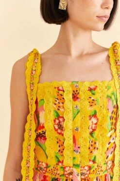 Farm Rio Yellow Fruits Paradise Blouse 7 Farm Rio Yellow Fruits Paradise Blouse -Colorful Wear Store 309219 03