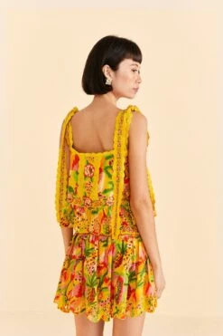 Farm Rio Yellow Fruits Paradise Blouse 8 Farm Rio Yellow Fruits Paradise Blouse -Colorful Wear Store 309219 04