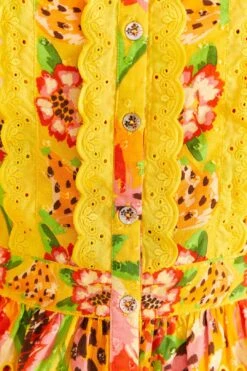 Farm Rio Yellow Fruits Paradise Blouse 9 Farm Rio Yellow Fruits Paradise Blouse -Colorful Wear Store 309219 05