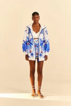 Farm Rio Off-White Jungle Chic Shorts -Colorful Wear Store 309221 02