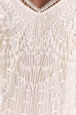 Farm Rio Off-White Guipure Midi Dress 9 Farm Rio Off-White Guipure Midi Dress -Colorful Wear Store 309243 05