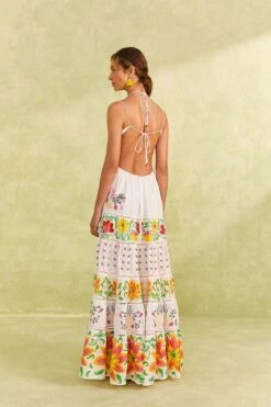 Farm Rio Red Mixed Neon Floral Maxi Dress 9 Farm Rio Red Mixed Neon Floral Maxi Dress -Colorful Wear Store 309253 04