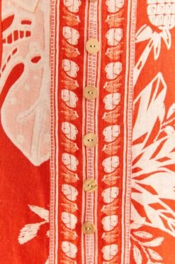 Farm Rio Red Lace Monsteras Mini Dress 9 Farm Rio Red Lace Monsteras Mini Dress -Colorful Wear Store 309261 05