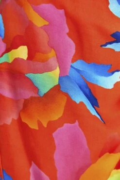 Farm Rio Mixed Ombre Chita Scarf Lenzing™ Ecovero™ Viscose Mini Dress -Colorful Wear Store 309265 05