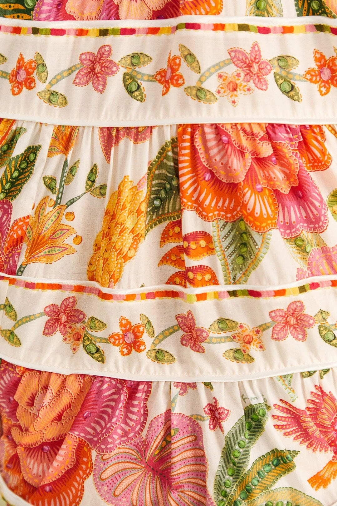 Farm Rio Off-White Macaw Bloom Mini Dress 5 Farm Rio Off-White Macaw Bloom Mini Dress - Image 5