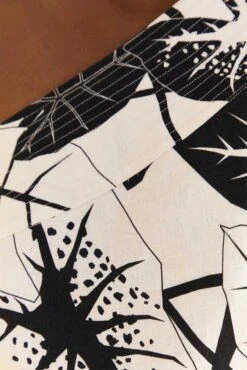 Farm Rio Off-White Graphic Leaves Jumpsuit -Colorful Wear Store 309281 06