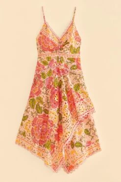 Farm Rio Pink Blooming Floral Midi Dress -Colorful Wear Store 309286 06