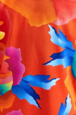 Farm Rio Red Ombre Chita T-Shirt Dress -Colorful Wear Store 309290 05