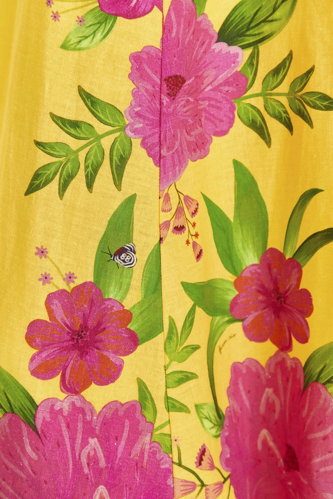 Farm Rio Yellow Romantic Garden Midi Dress 5 Farm Rio Yellow Romantic Garden Midi Dress - Image 5