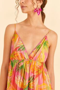 Farm Rio Mixed Painted Birds Maxi Dress 7 Farm Rio Mixed Painted Birds Maxi Dress -Colorful Wear Store 309301 03