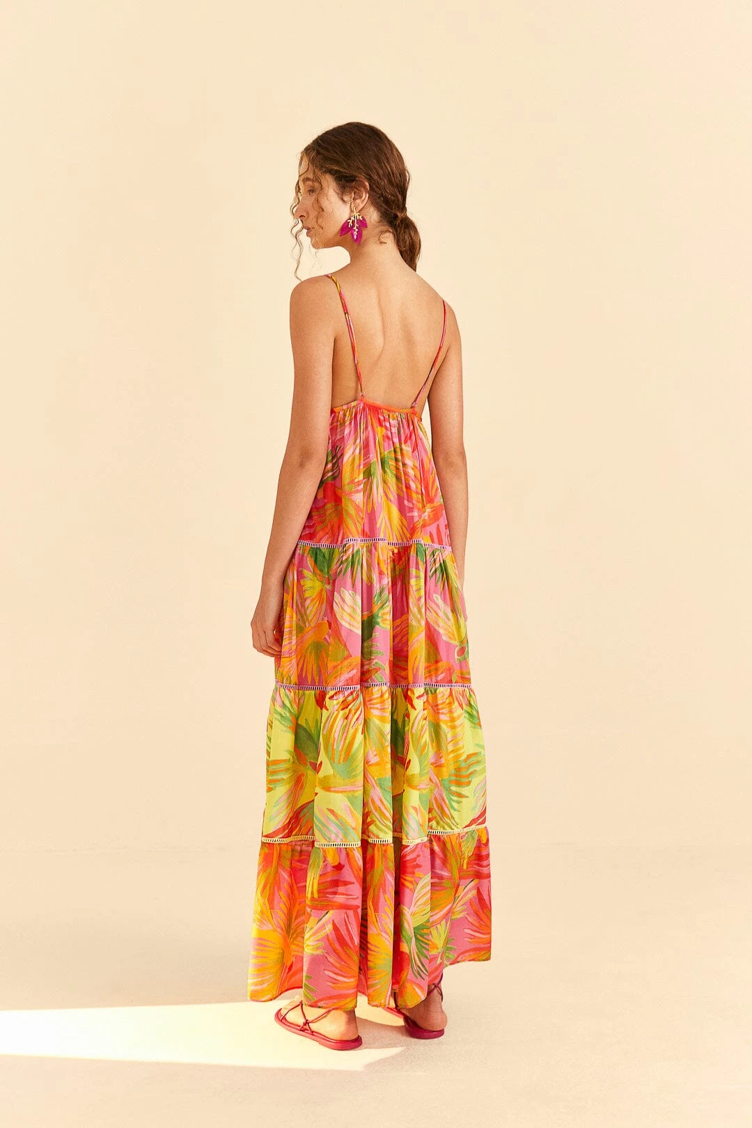 Farm Rio Mixed Painted Birds Maxi Dress 4 Farm Rio Mixed Painted Birds Maxi Dress - Image 4