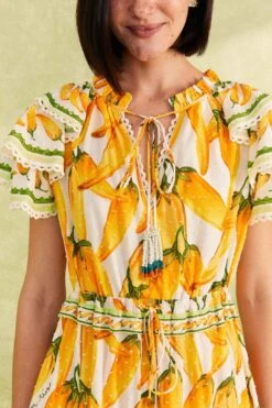 Farm Rio Off-White Peppers Maxi Dress -Colorful Wear Store 309305 03