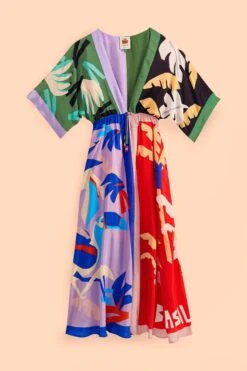 Farm Rio Brasil Bahia Scarves Midi Dress 11 Farm Rio Brasil Bahia Scarves Midi Dress -Colorful Wear Store 309309 06