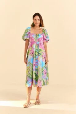Farm Rio Beach Vibe Midi Dress