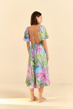 Farm Rio Beach Vibe Midi Dress -Colorful Wear Store 309318 03