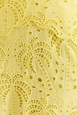 Farm Rio Light Yellow Richelieu Midi Dress 10 Farm Rio Light Yellow Richelieu Midi Dress -Colorful Wear Store 309337 05