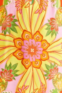 Farm Rio Beach Toucans Scarf Lenzing™ Ecovero™ Viscose Mini Dress -Colorful Wear Store 309339 05