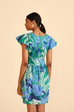 Farm Rio Green Jungle Panther Mini Dress -Colorful Wear Store 309352 04