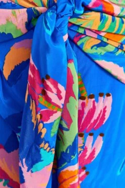 Farm Rio Blue Painted Jungle Mini Skirt 9 Farm Rio Blue Painted Jungle Mini Skirt -Colorful Wear Store 309380 05