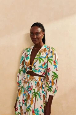 Farm Rio Tropical Paradise Crop Top