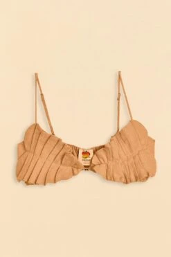 Farm Rio Beige Leaf Crop Top 8 Farm Rio Beige Leaf Crop Top -Colorful Wear Store 309419 05