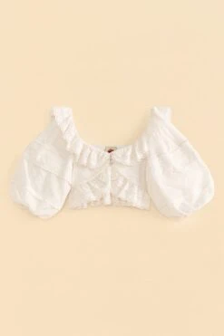 Farm Rio Off-White Lace Crop Top -Colorful Wear Store 309426 06