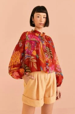 Farm Rio Mystic Bush Blouse -Colorful Wear Store 309454 03