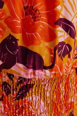 Farm Rio Beige Jungle Panther Lenzing™ Ecovero™ Viscose Mini Dress -Colorful Wear Store 309469 05