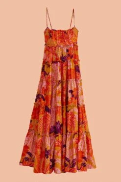 Farm Rio Beige Jungle Panther Lenzing™ Ecovero™ Viscose Maxi Dress -Colorful Wear Store 309482 06