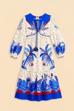 Farm Rio Off-White Jungle Chic Midi Dress 11 Farm Rio Off-White Jungle Chic Midi Dress -Colorful Wear Store 309509 06