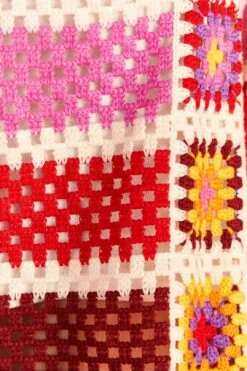 Farm Rio Mixed Crochet Stripes Shorts -Colorful Wear Store 309542 05