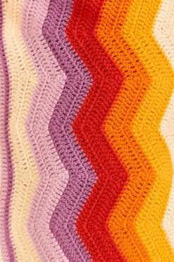 Farm Rio Multi Stripes Crochet Wrap Mini Skirt -Colorful Wear Store 309552 04