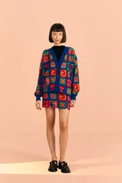 Farm Rio Crochet Icons Sweater Skirt 8 Farm Rio Crochet Icons Sweater Skirt -Colorful Wear Store 309564 02