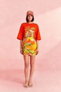 Farm Rio Red Brasil Organic Cotton T-Shirt -Colorful Wear Store 309570 02