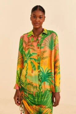 Farm Rio Sunrise Scenario Lenzing™ Ecovero™ Viscose Shirt -Colorful Wear Store 309571 03