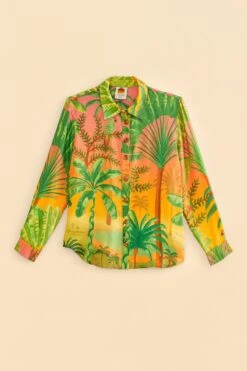 Farm Rio Sunrise Scenario Lenzing™ Ecovero™ Viscose Shirt -Colorful Wear Store 309571 06
