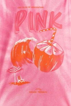 Farm Rio Pink Coconut Organic Cotton T-Shirt -Colorful Wear Store 309575 05