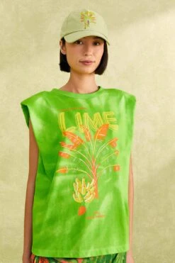 Farm Rio Green Lime Bananas Organic Cotton T-Shirt