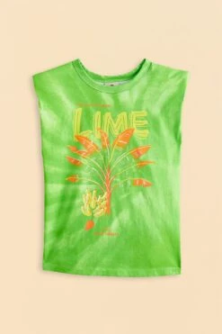 Farm Rio Green Lime Bananas Organic Cotton T-Shirt -Colorful Wear Store 309576 05