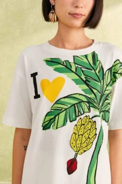 Farm Rio I Heart Bananas Organic Cotton T-Shirt -Colorful Wear Store 309584 03