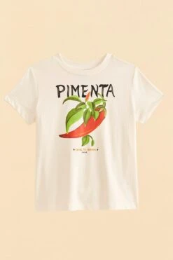 Farm Rio Off-White Peppers Organic Cotton T-shirt -Colorful Wear Store 309585 05