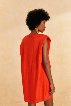 Farm Rio Red Brasil Mini T-Shirt Dress -Colorful Wear Store 309588 04