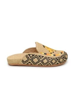 Farm Rio Raffia Embroidered Clog Mule -Colorful Wear Store 309877 03