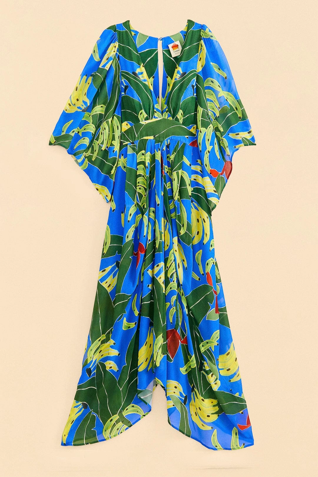 Farm Rio Blue Banana Leaves Maxi Dress 6 Farm Rio Blue Banana Leaves Maxi Dress - Image 6